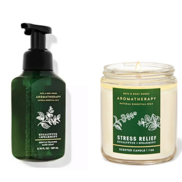 BBW EUCALYPTUS SPEARMINT Hand Soap And Candle